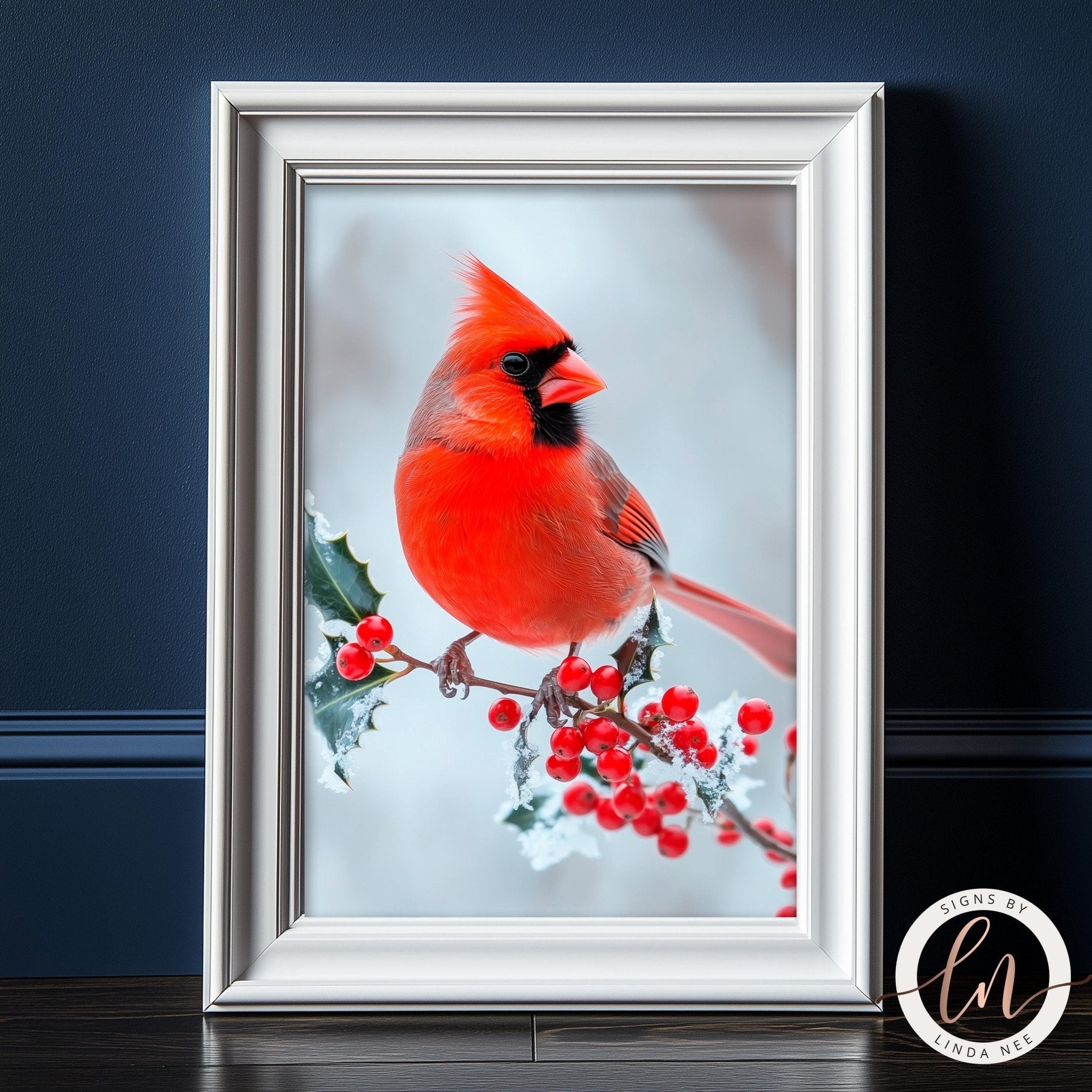 Red Cardinal Wall Art - Available on Metal or Fine Art Paper