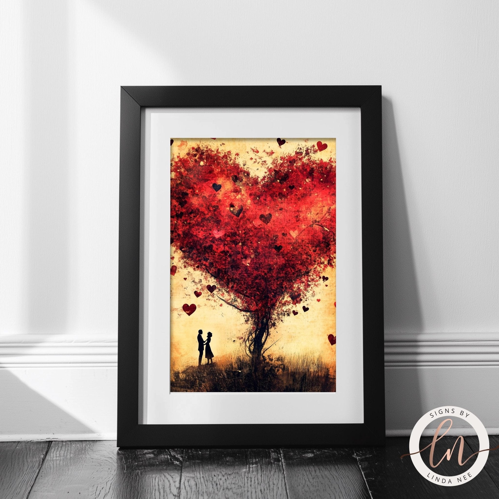 Romantic Heart Tree ArtDesigns by Linda Nee