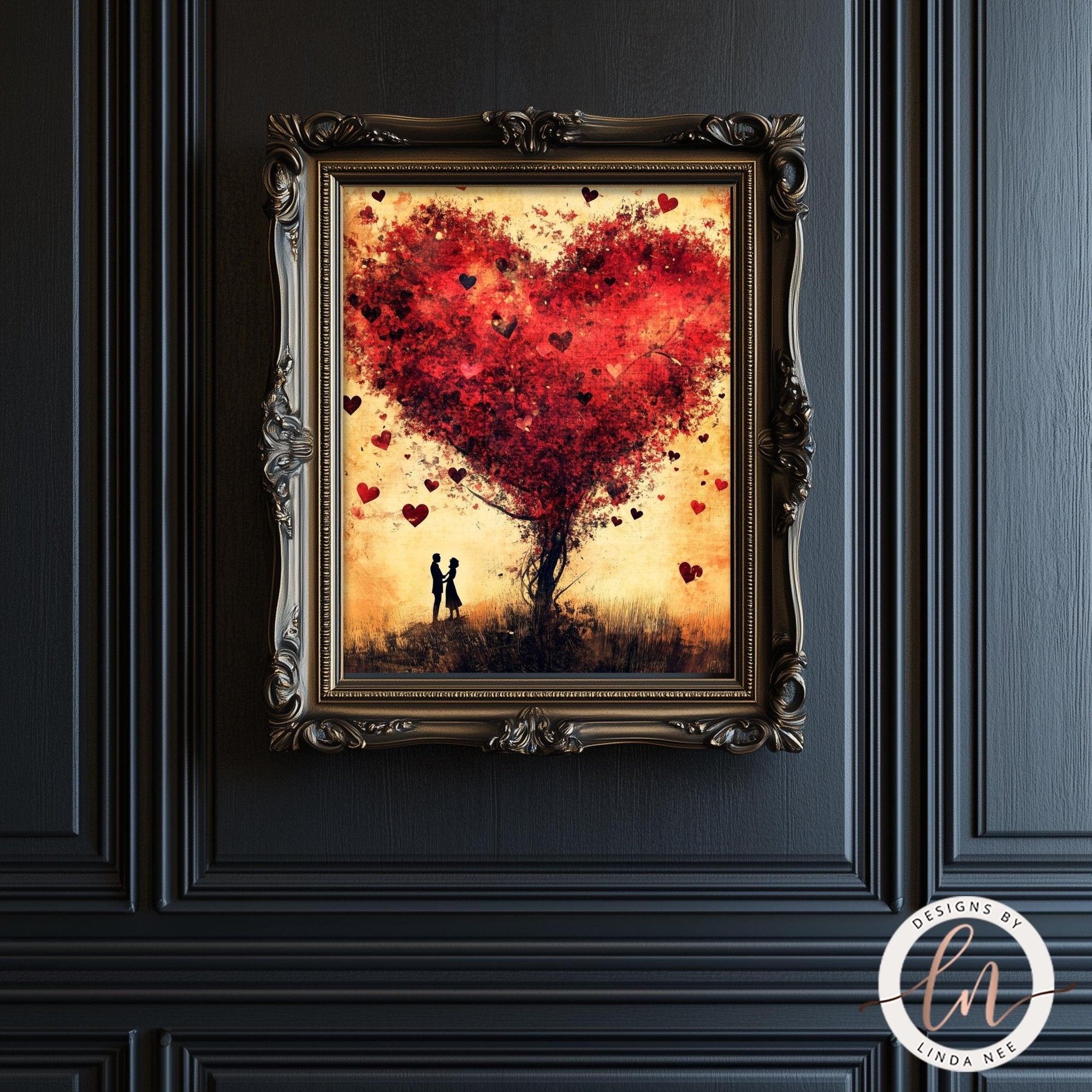 Romantic Heart Tree ArtDesigns by Linda Nee