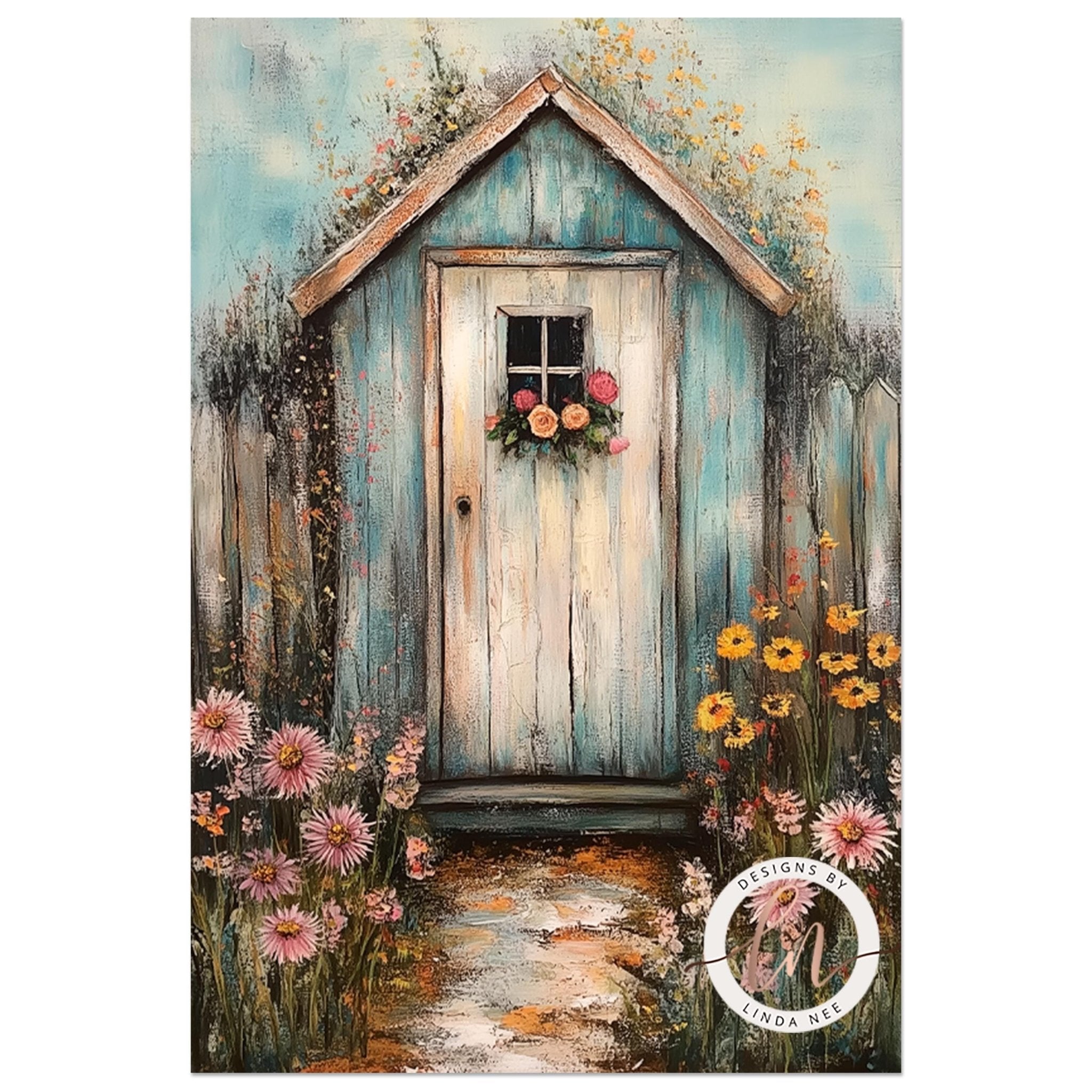 Rustic Flower Garden Art