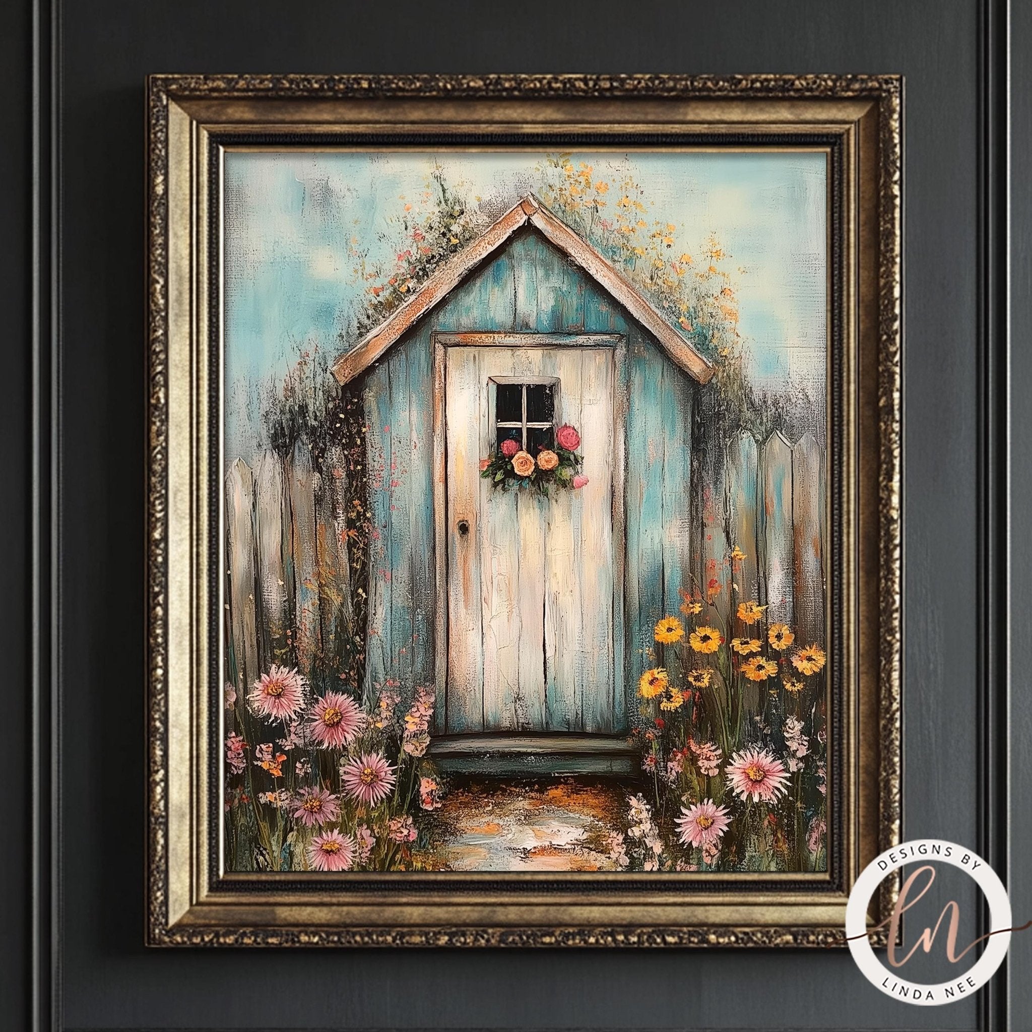 Rustic Flower Garden Art