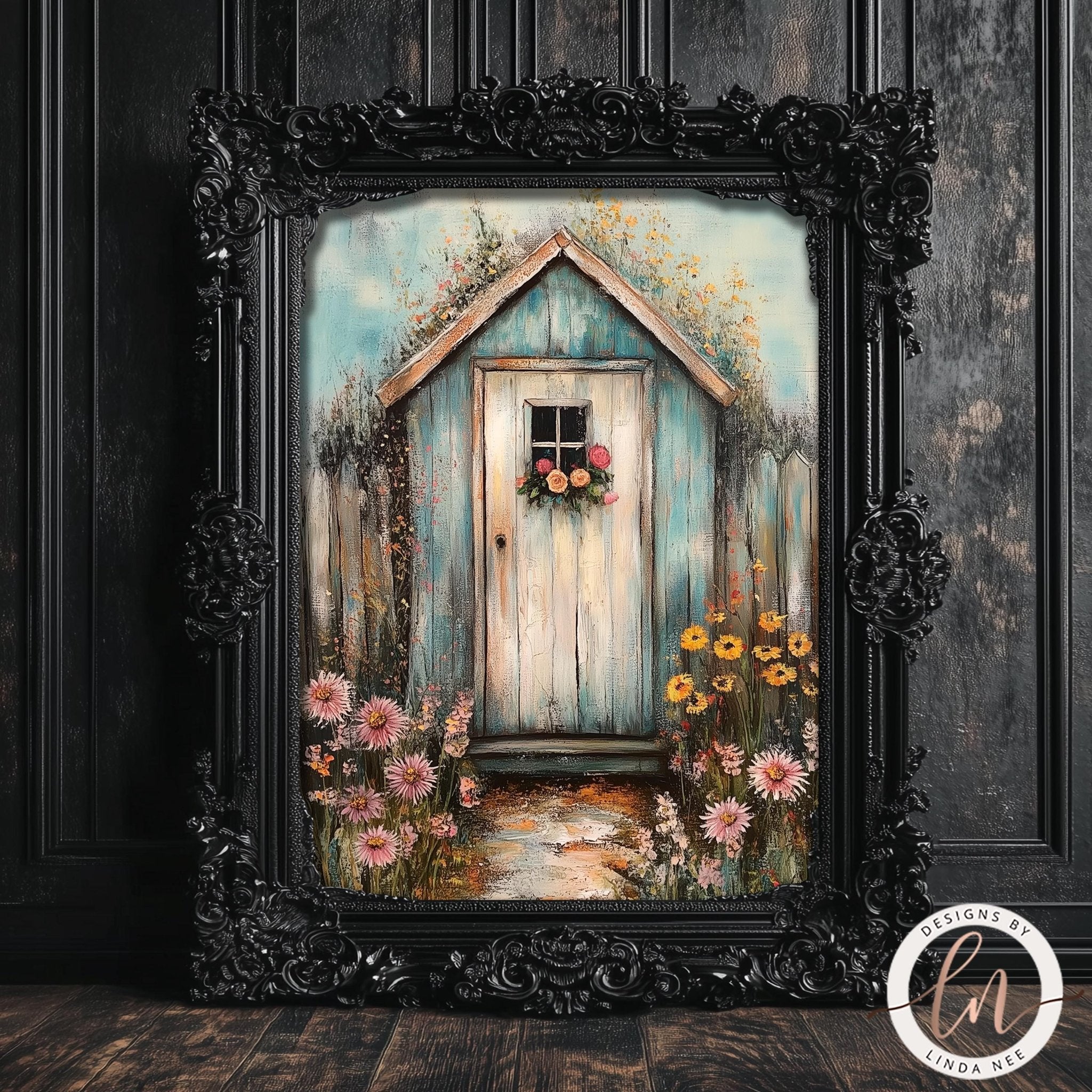 Rustic Flower Garden Art