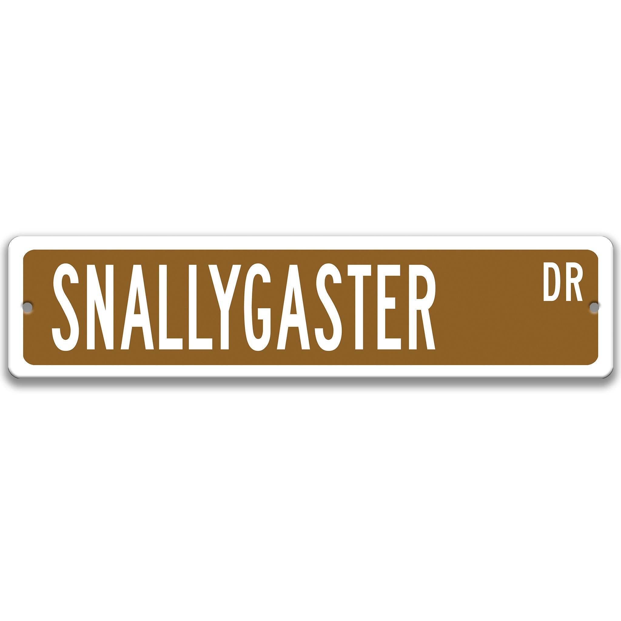 Snallygaster Metal Street Sign