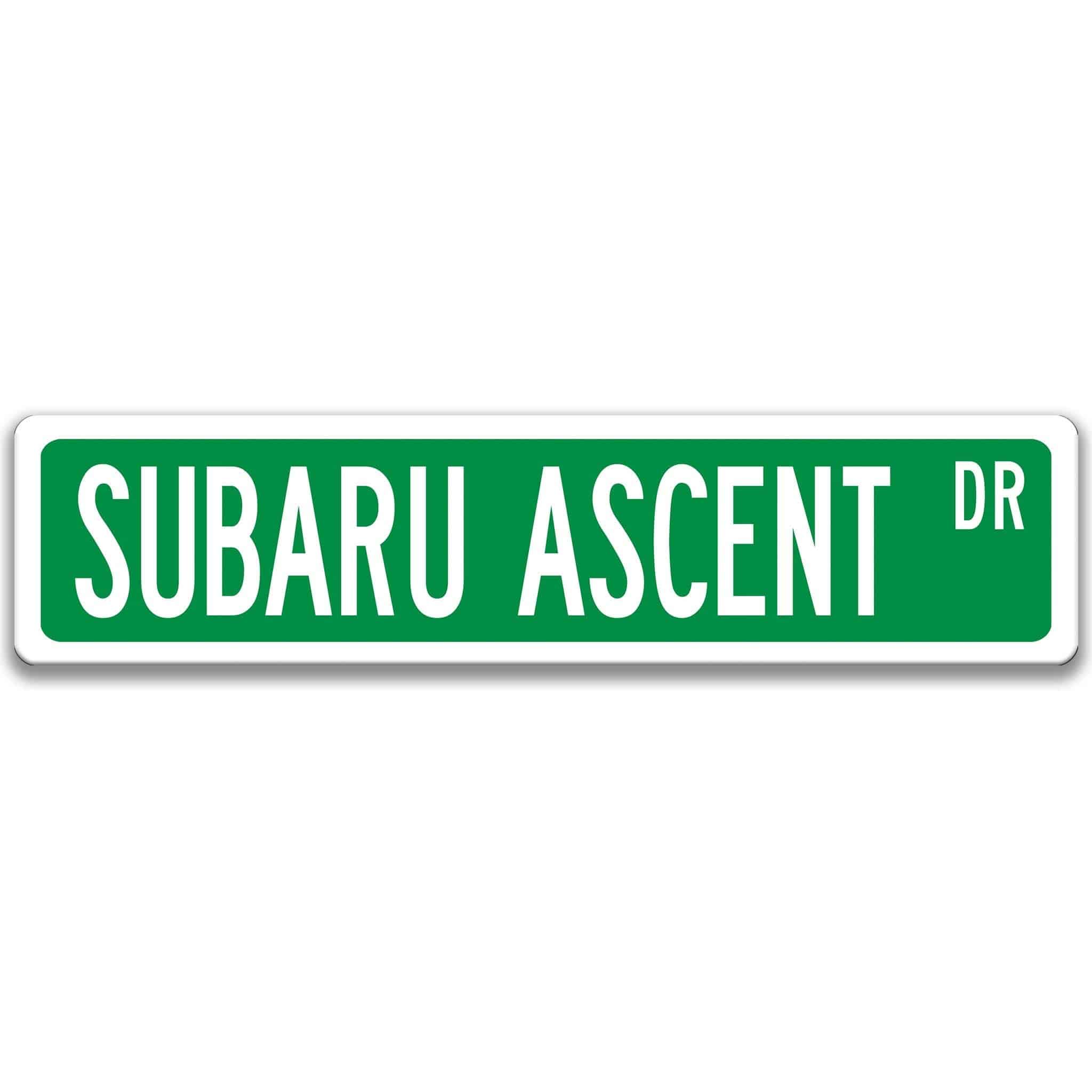 Subaru Ascent Street Sign, Subie Garage Sign, Auto Accessories A - SSV024