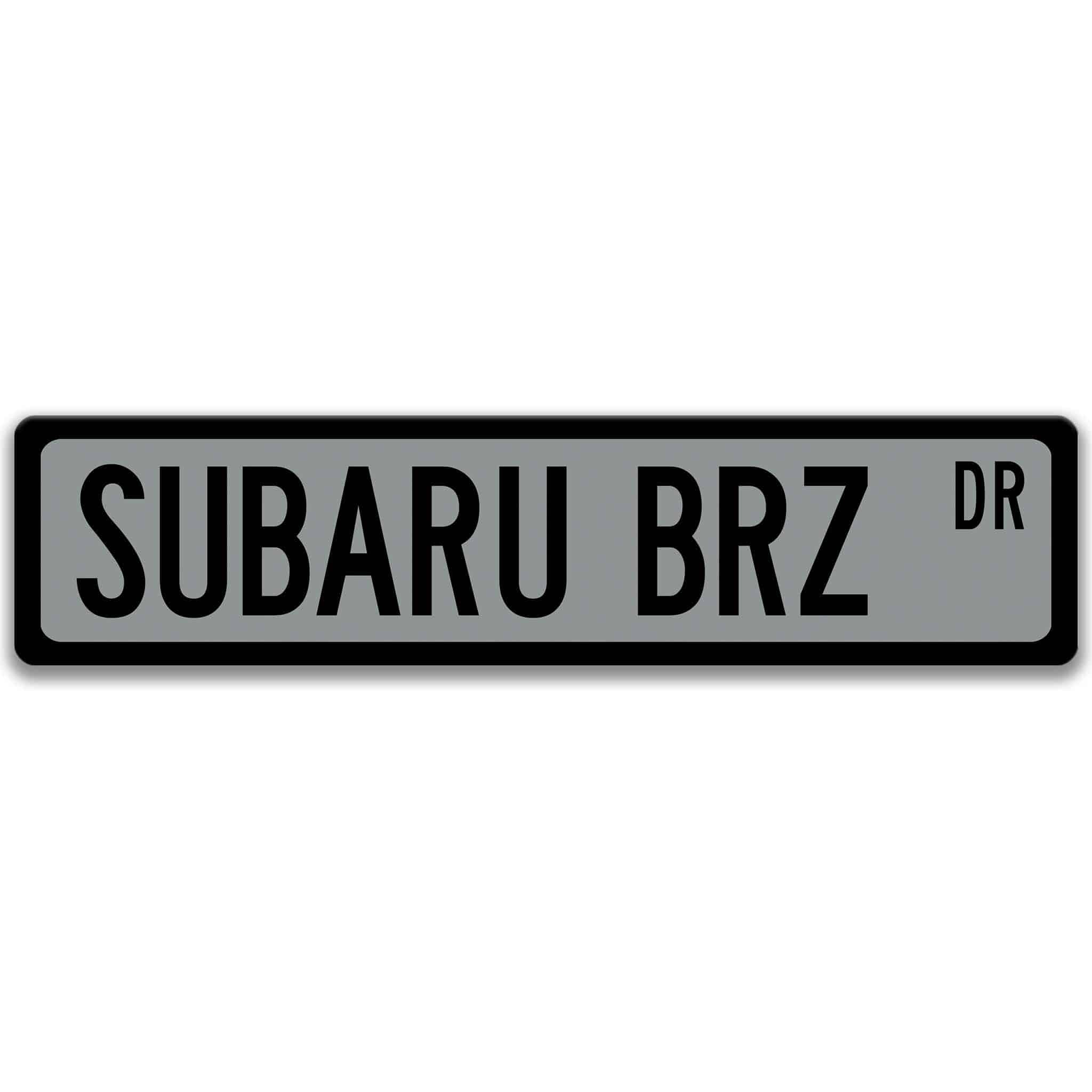 Subaru BRZ Metal Street Sign, Garage Sign, Auto Accessories