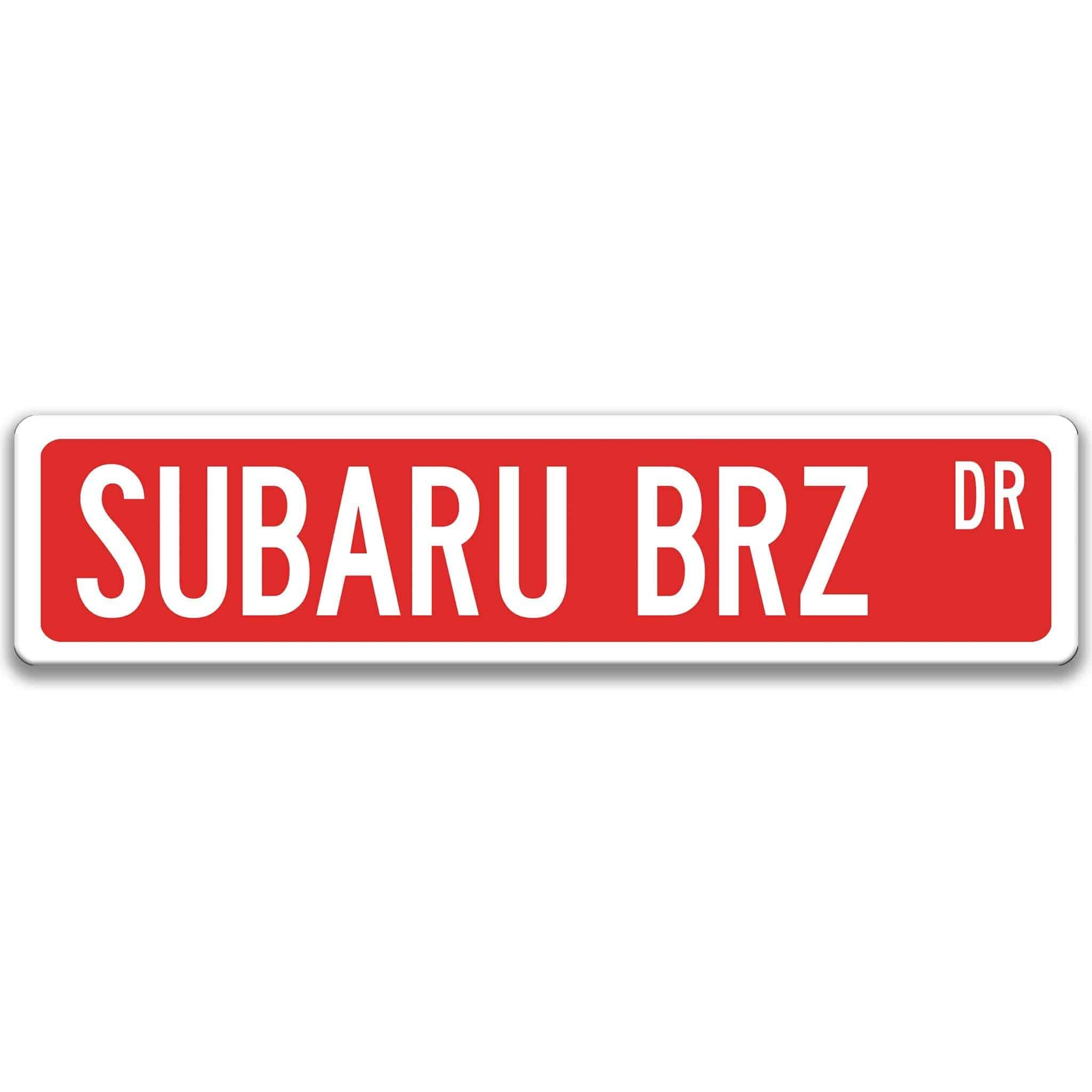 Subaru BRZ Metal Street Sign, Garage Sign, Auto Accessories