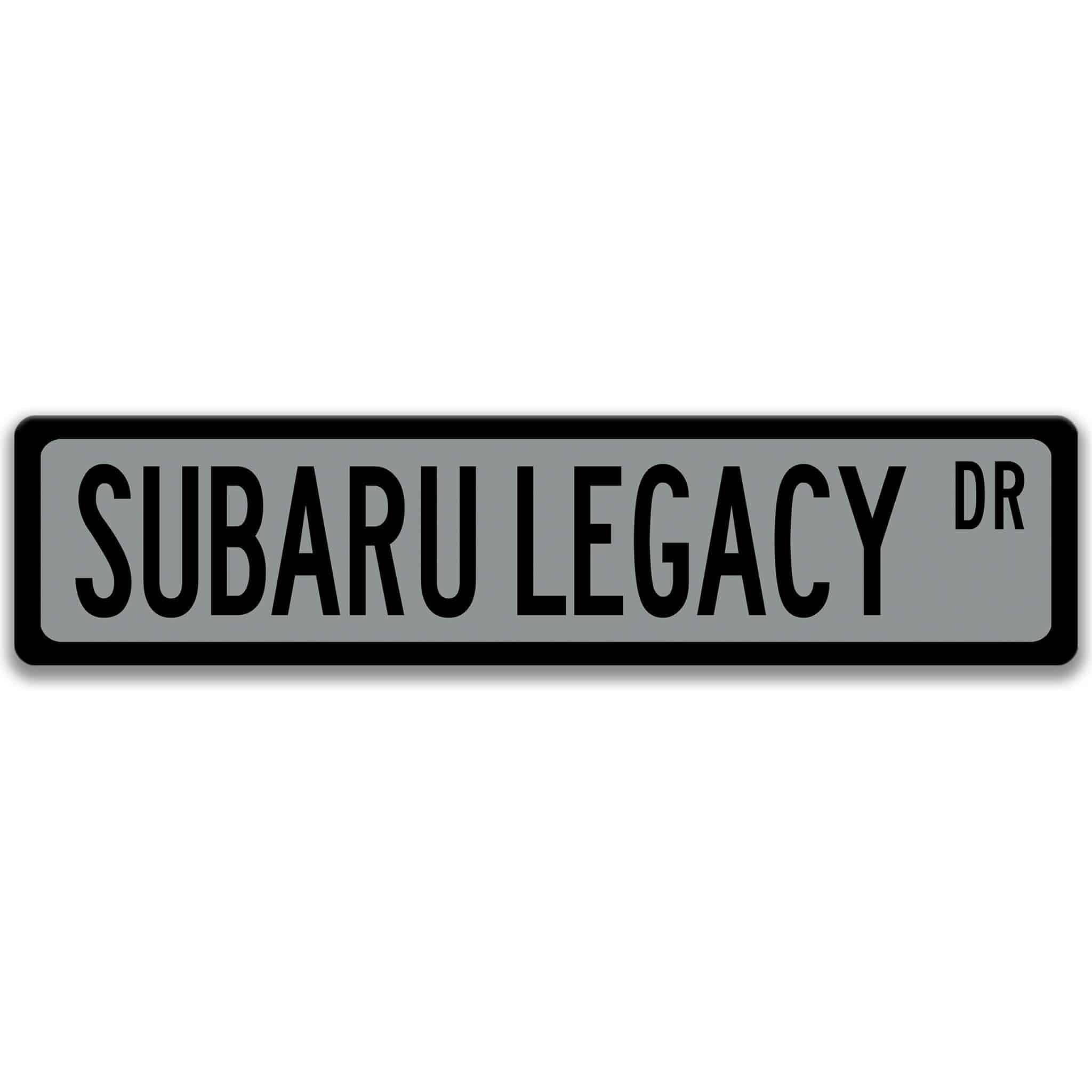 Subaru Legacy Metal Street Sign, Garage Sign, Auto Accessories