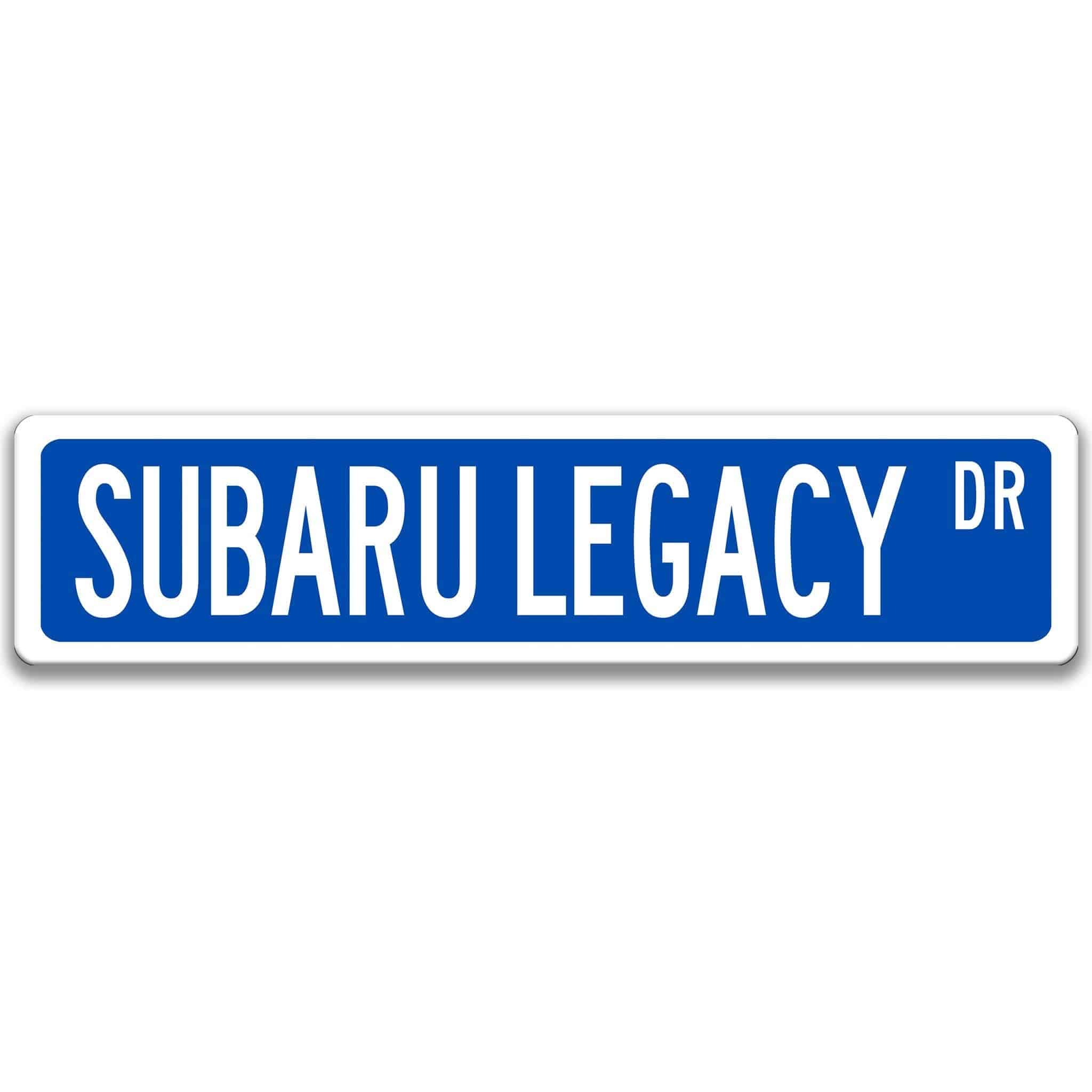 Subaru Legacy Metal Street Sign, Garage Sign, Auto Accessories