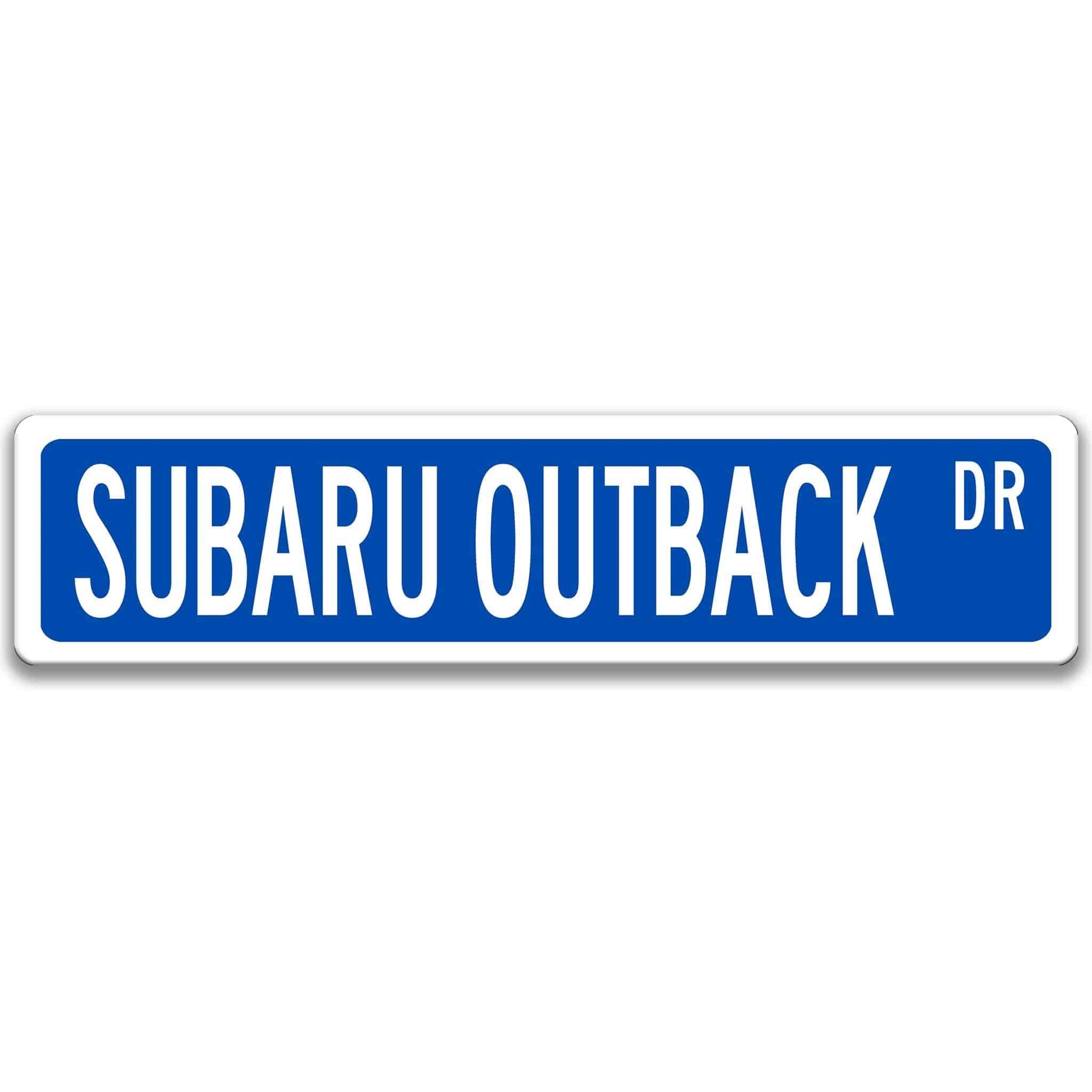 Subaru Outback Street Sign, Subie Garage Sign, Auto Accessories A - SSV018