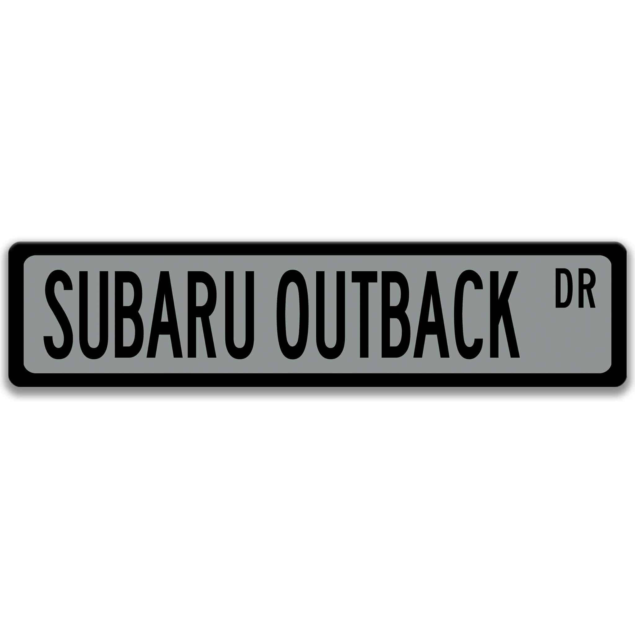 Subaru Outback Street Sign, Subie Garage Sign, Auto Accessories A - SSV018