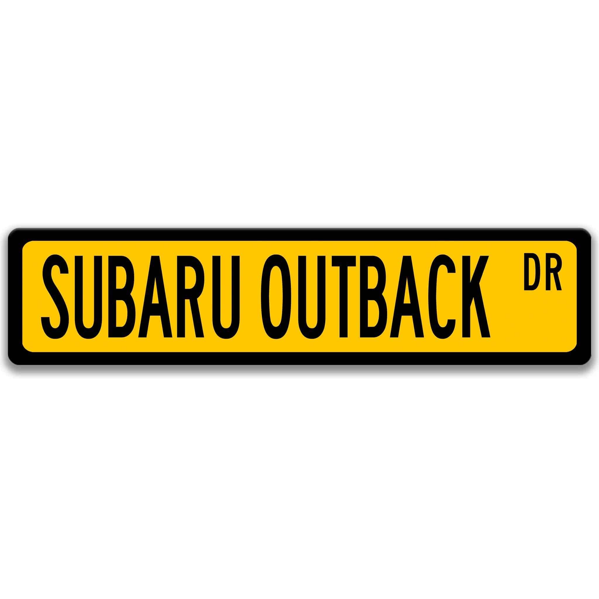 Subaru Outback Street Sign, Subie Garage Sign, Auto Accessories A - SSV018