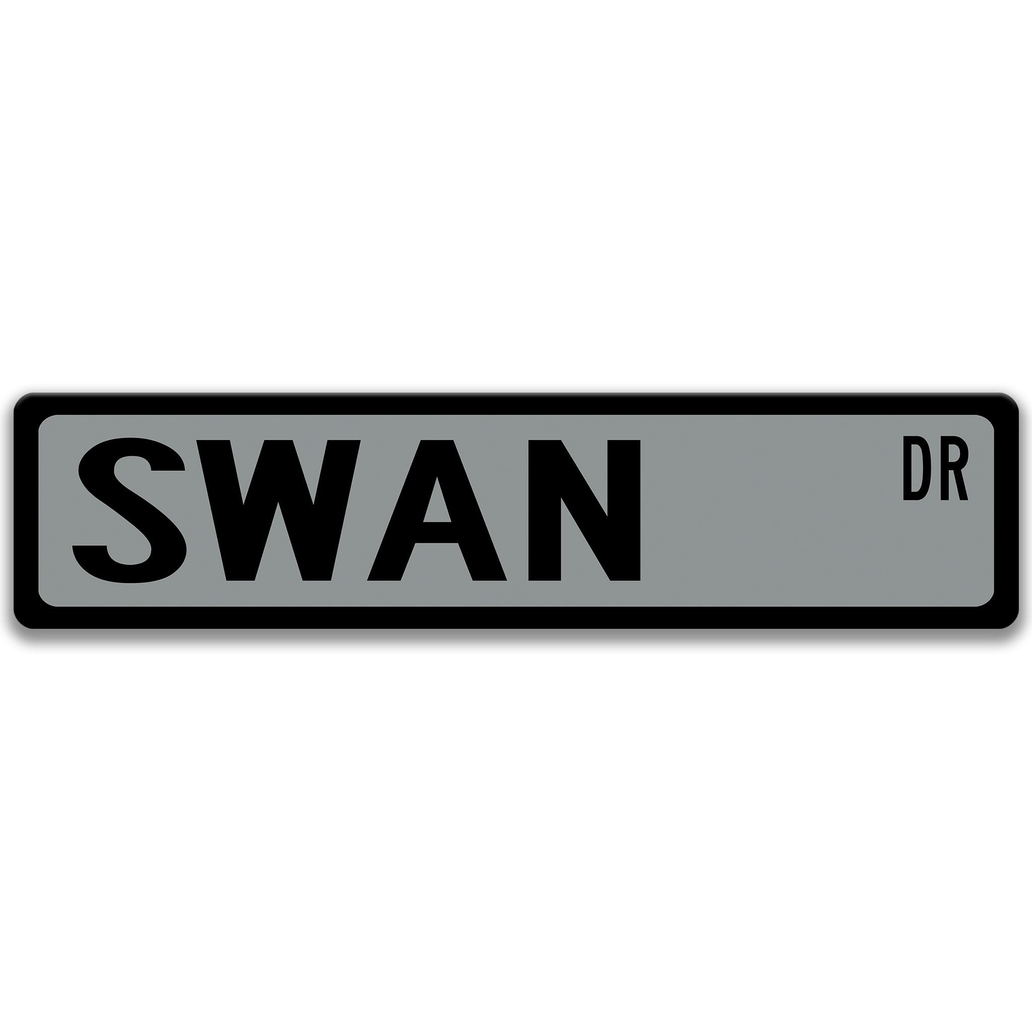 Swan Metal Street Sign