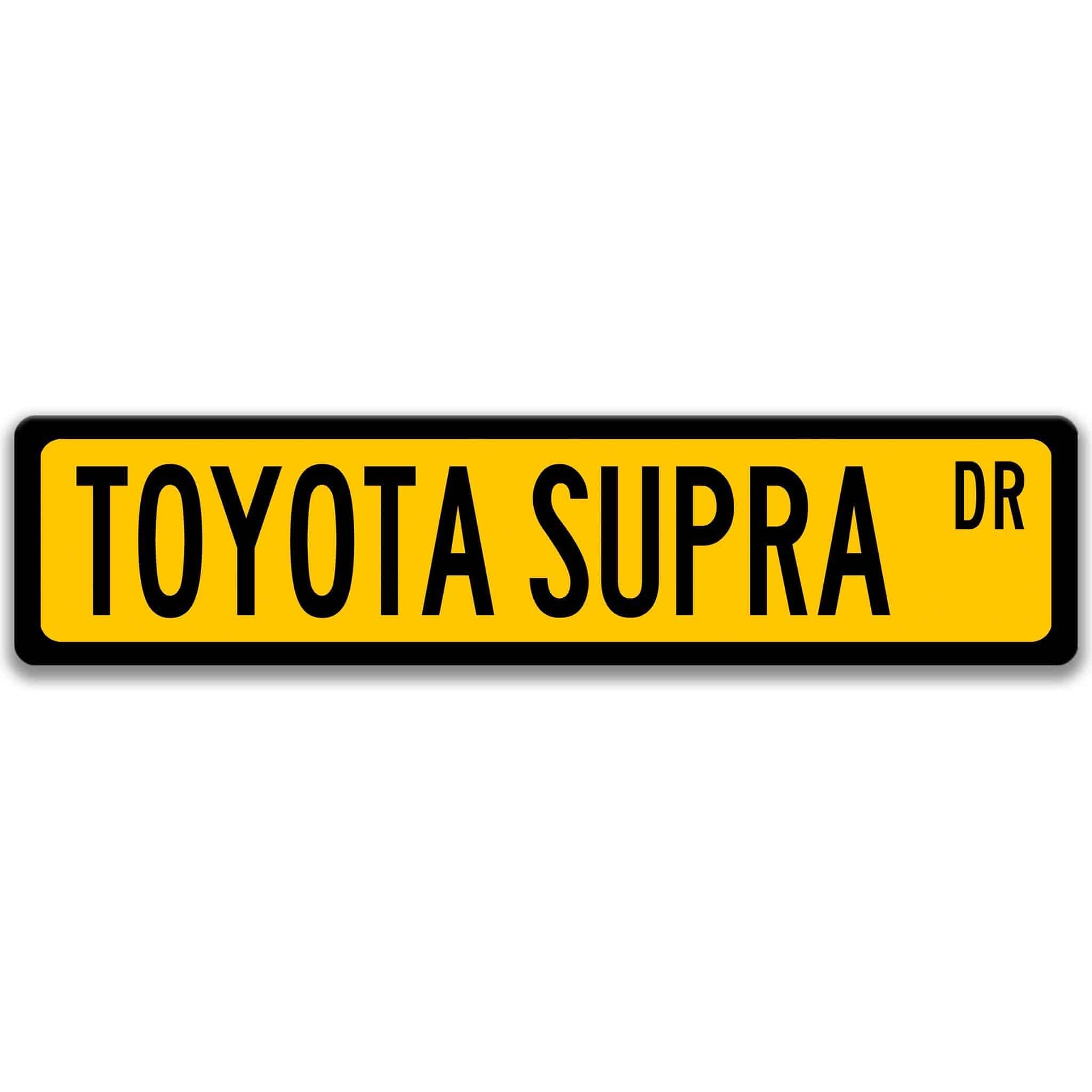 Toyota Supra Street Sign