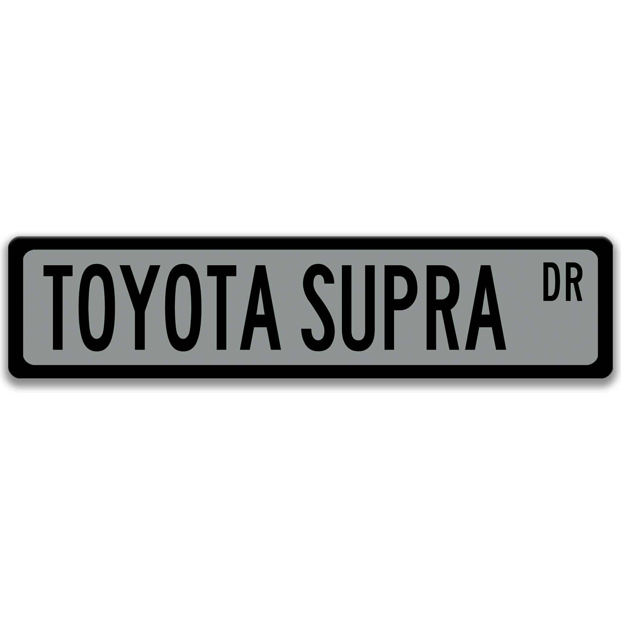 Toyota Supra Street Sign