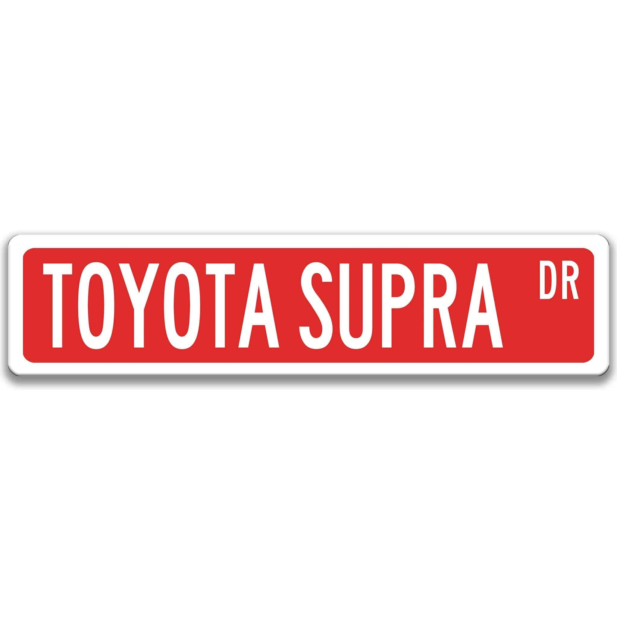 Toyota Supra Street Sign