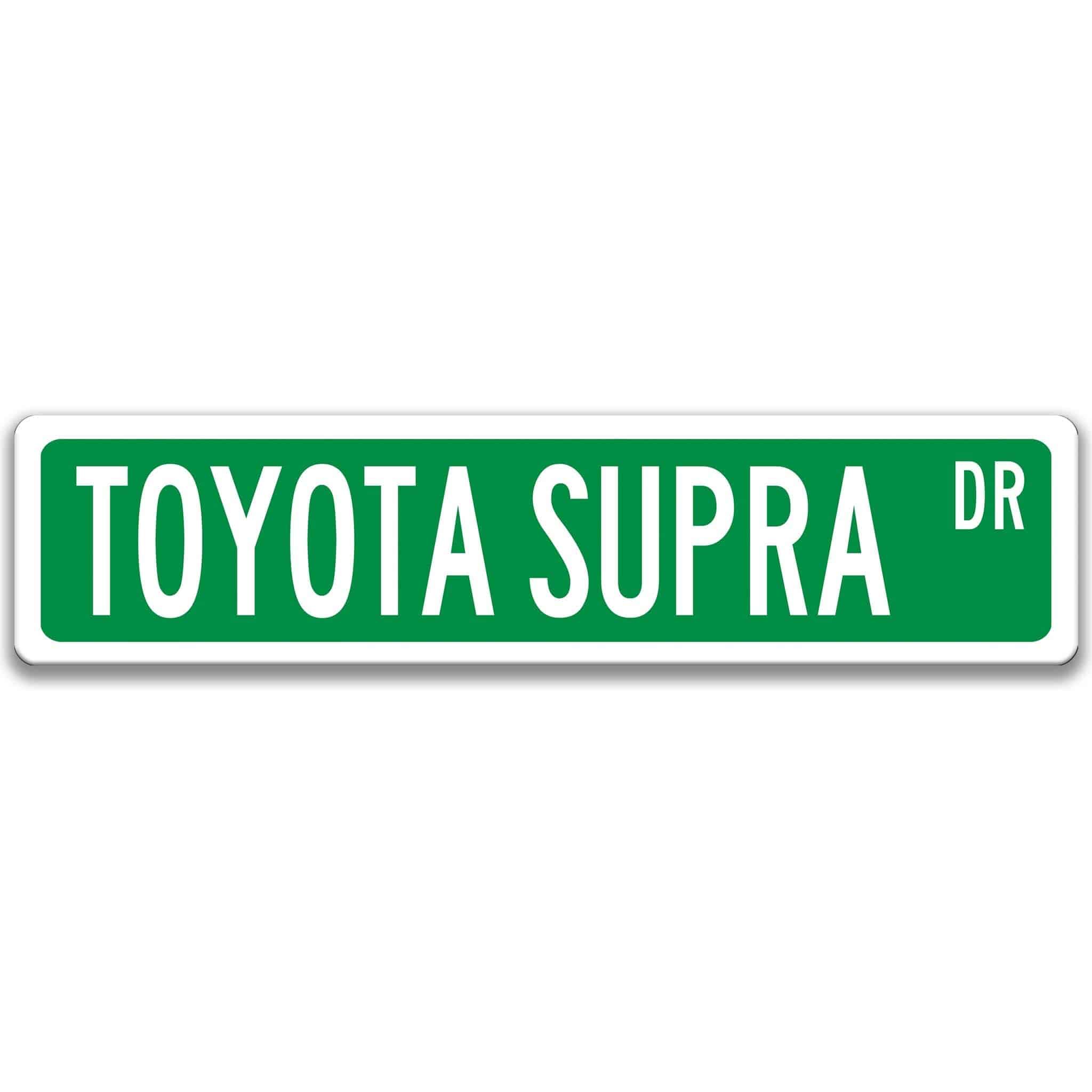 Toyota Supra Street Sign