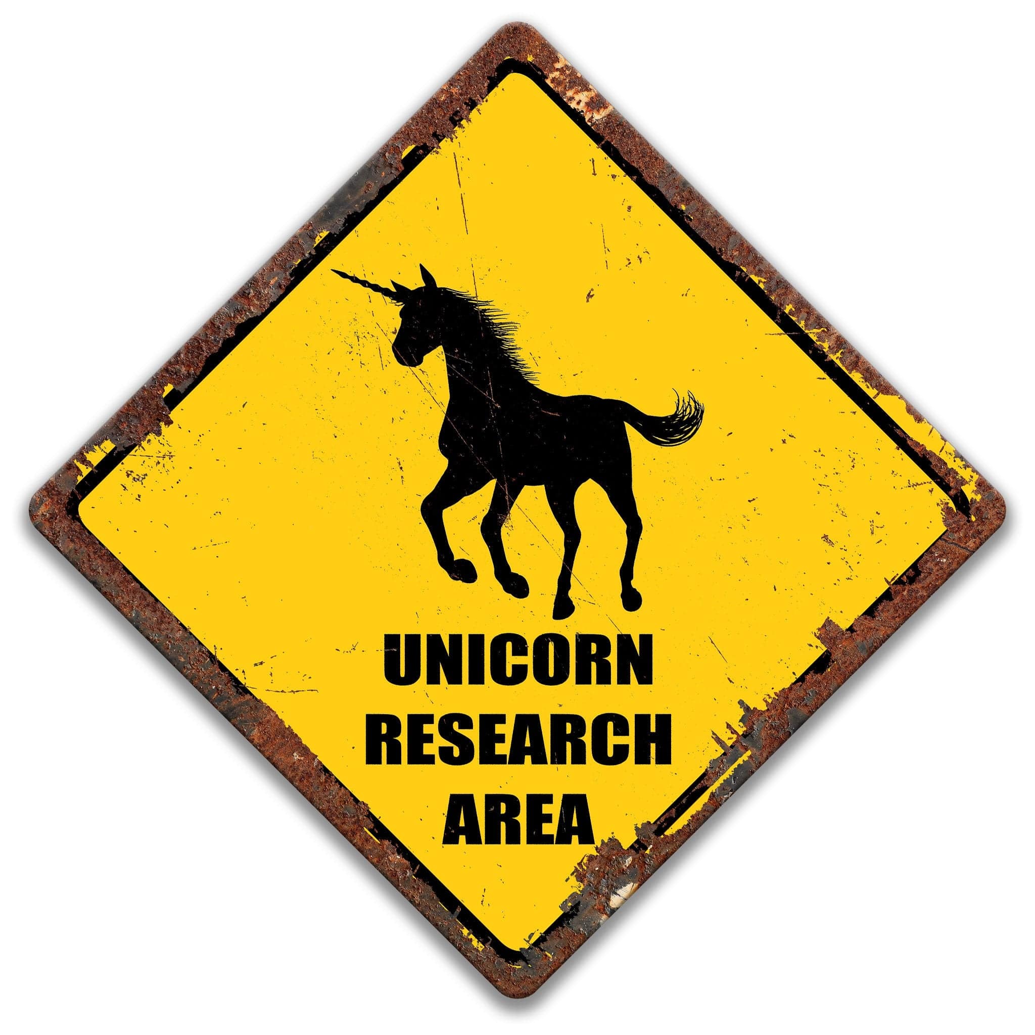 Unicorn Research Area Sign