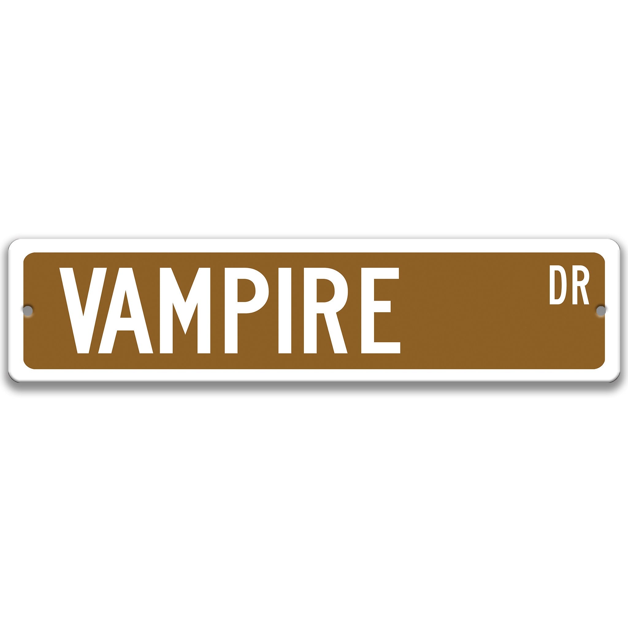 Vampire Metal Street Sign