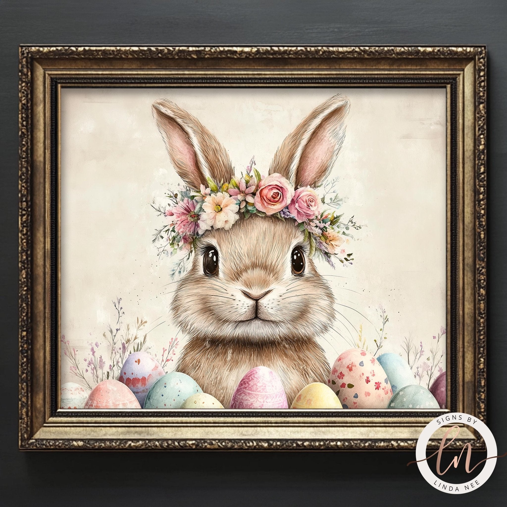 Vintage Easter Bunny Wall Art