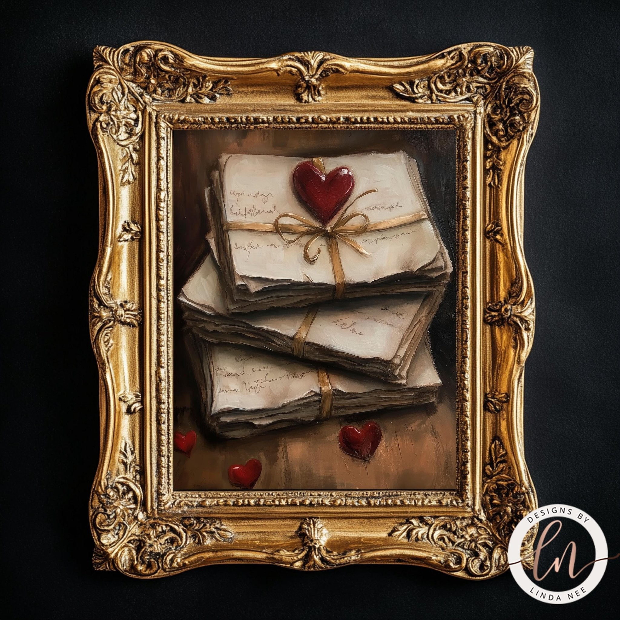 Vintage Love Letters Art