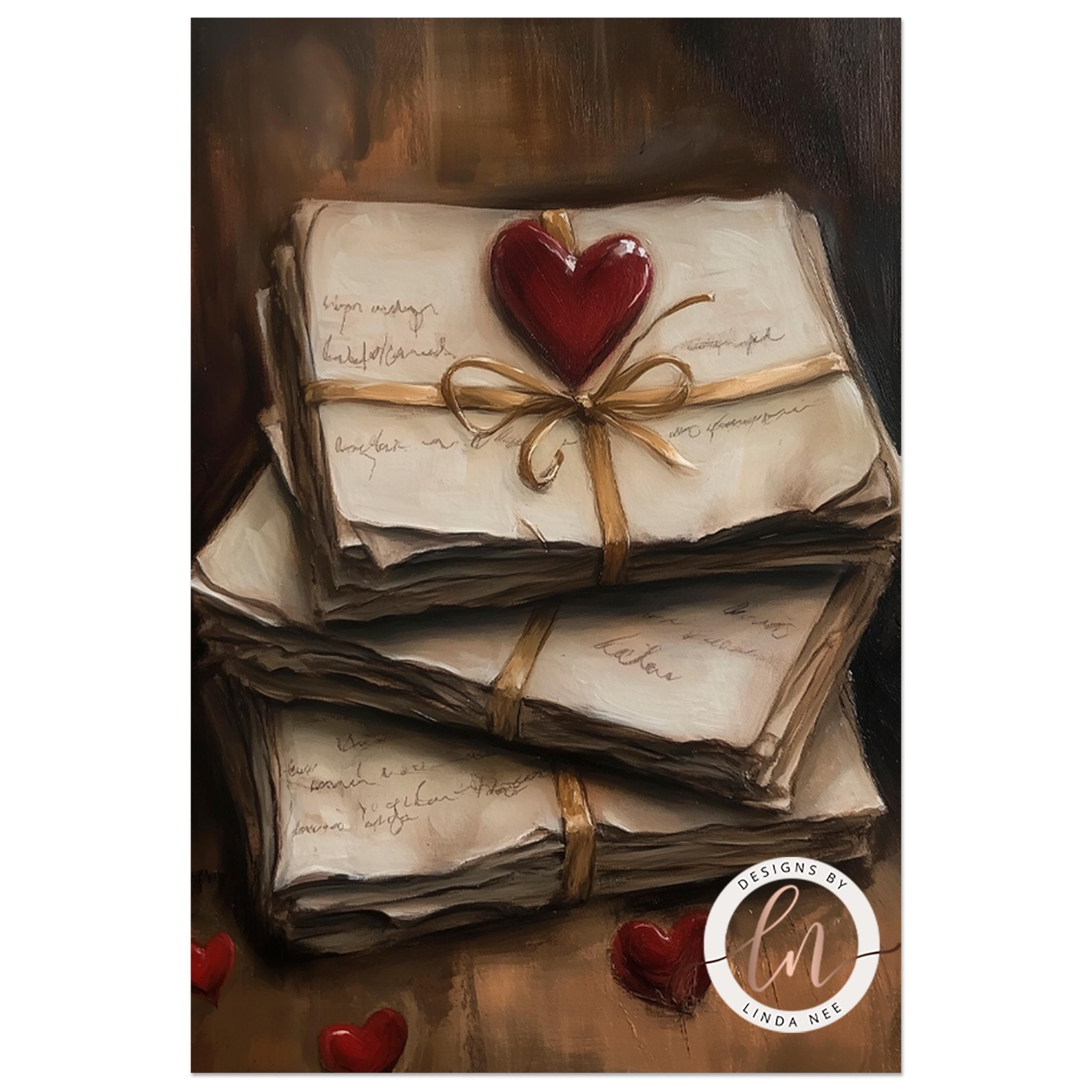 Vintage Love Letters ArtDesigns by Linda Nee