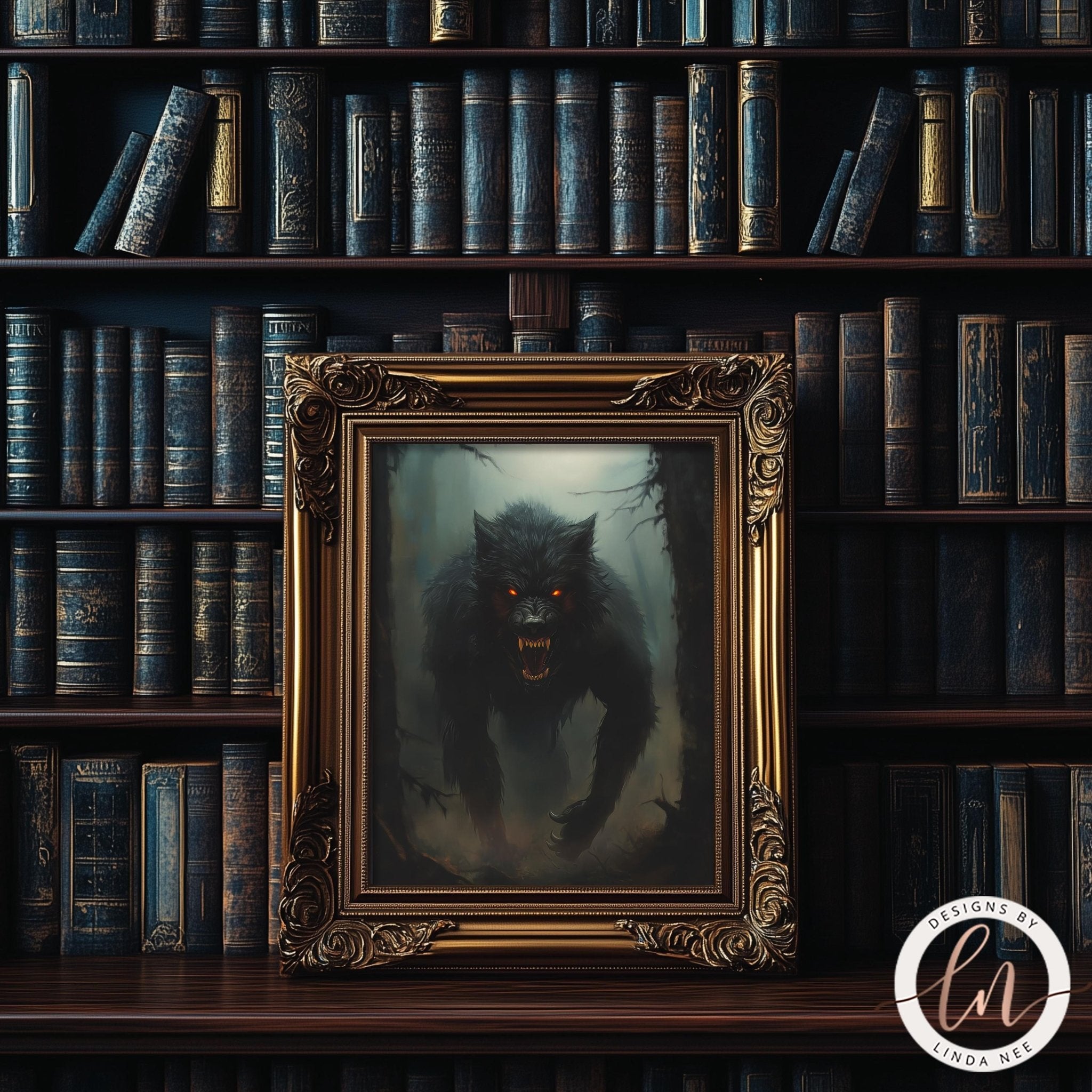 Werewolf Dark Gothic Art Print - Metal or Fine Art Paper