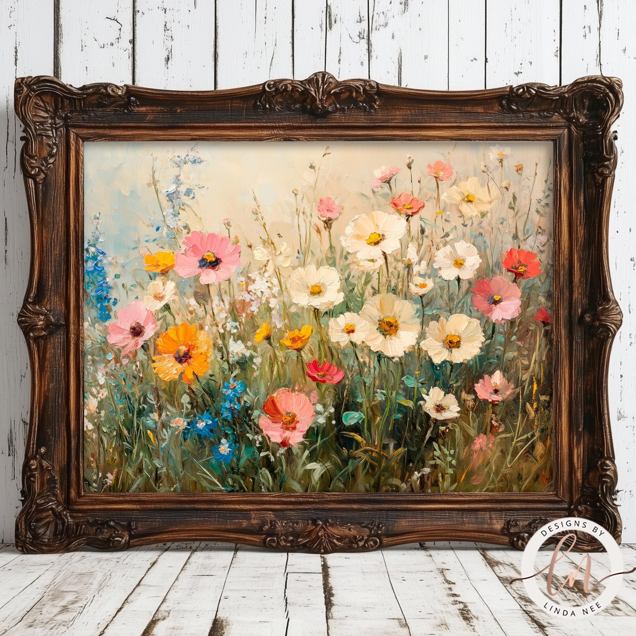 Wildflower Field Landscape Print