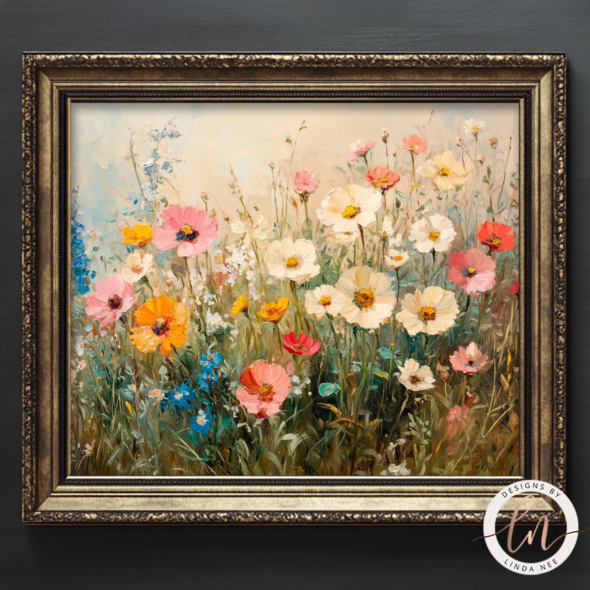 Wildflower Field Landscape Print