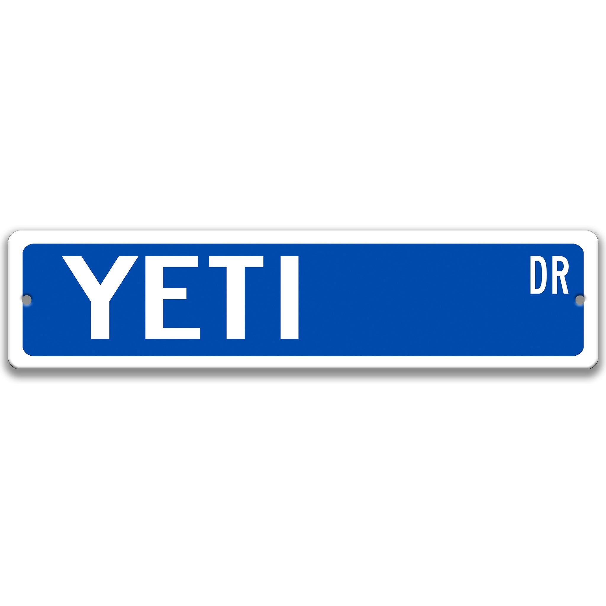 Yeti Metal Street SignDesigns by Linda Nee