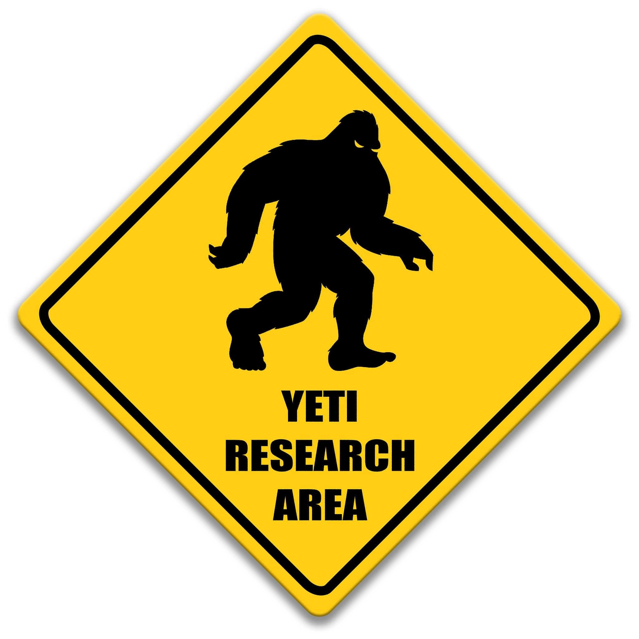 Yeti Research Area Sign